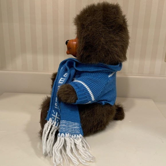 Vintage Robert Raikes Collectible Eric The Bear Wood Face And Feet - Picture 5 of 16